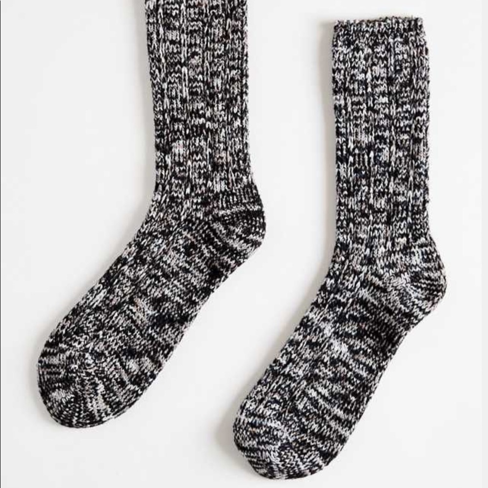 Altar’d State Cozy White and Black Soft Socks🖤